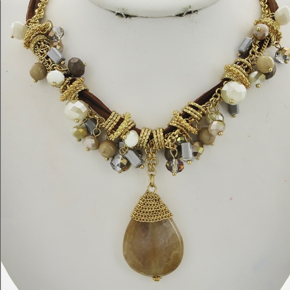 NEW! Show Stopper - Semi Precious Stone Necklace